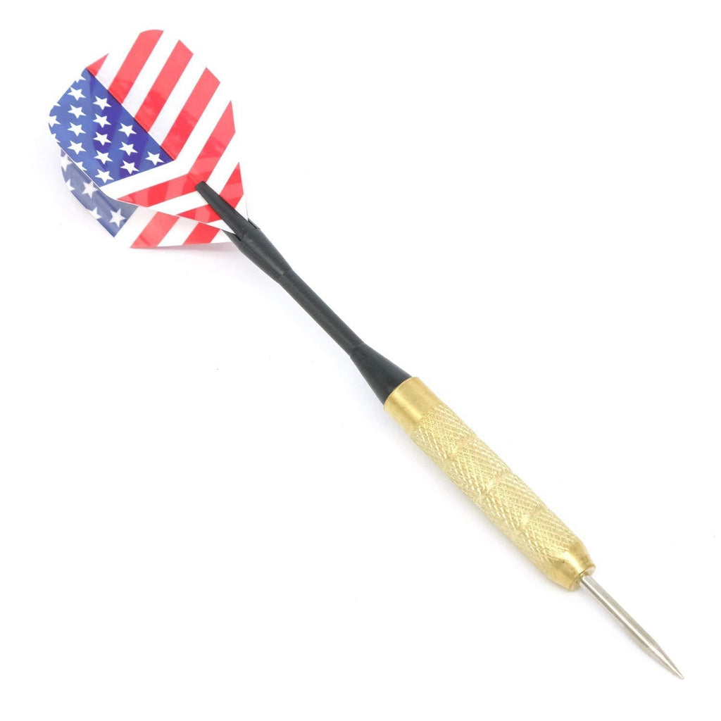 AutoE 5PCS Steel Tip Darts with National Flag Pattern Tips Points Needle Darts USA - BeesActive Australia