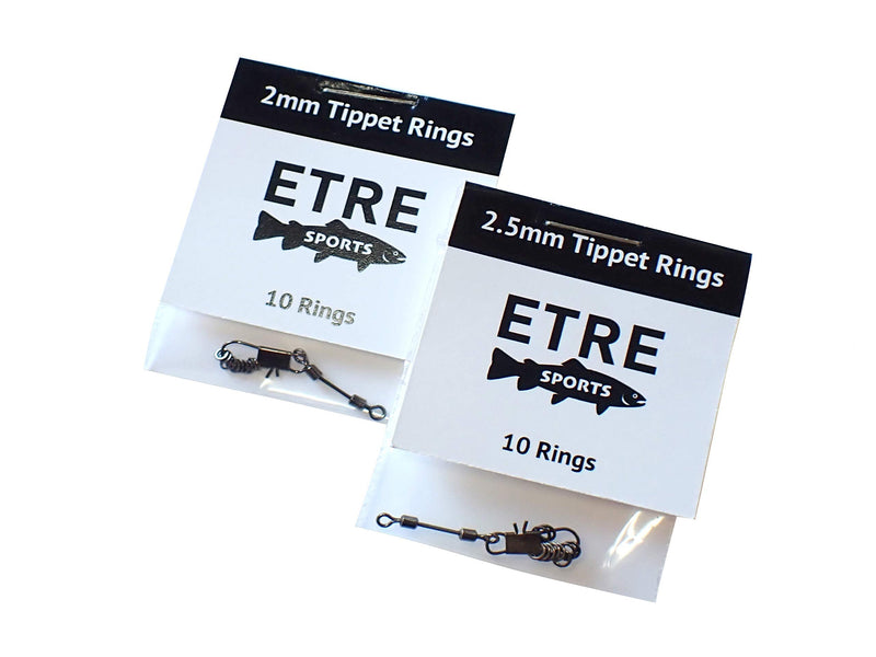 ETRE Sports Tippet Ring Set of 10 Each. 2mm and 2.5mm - BeesActive Australia