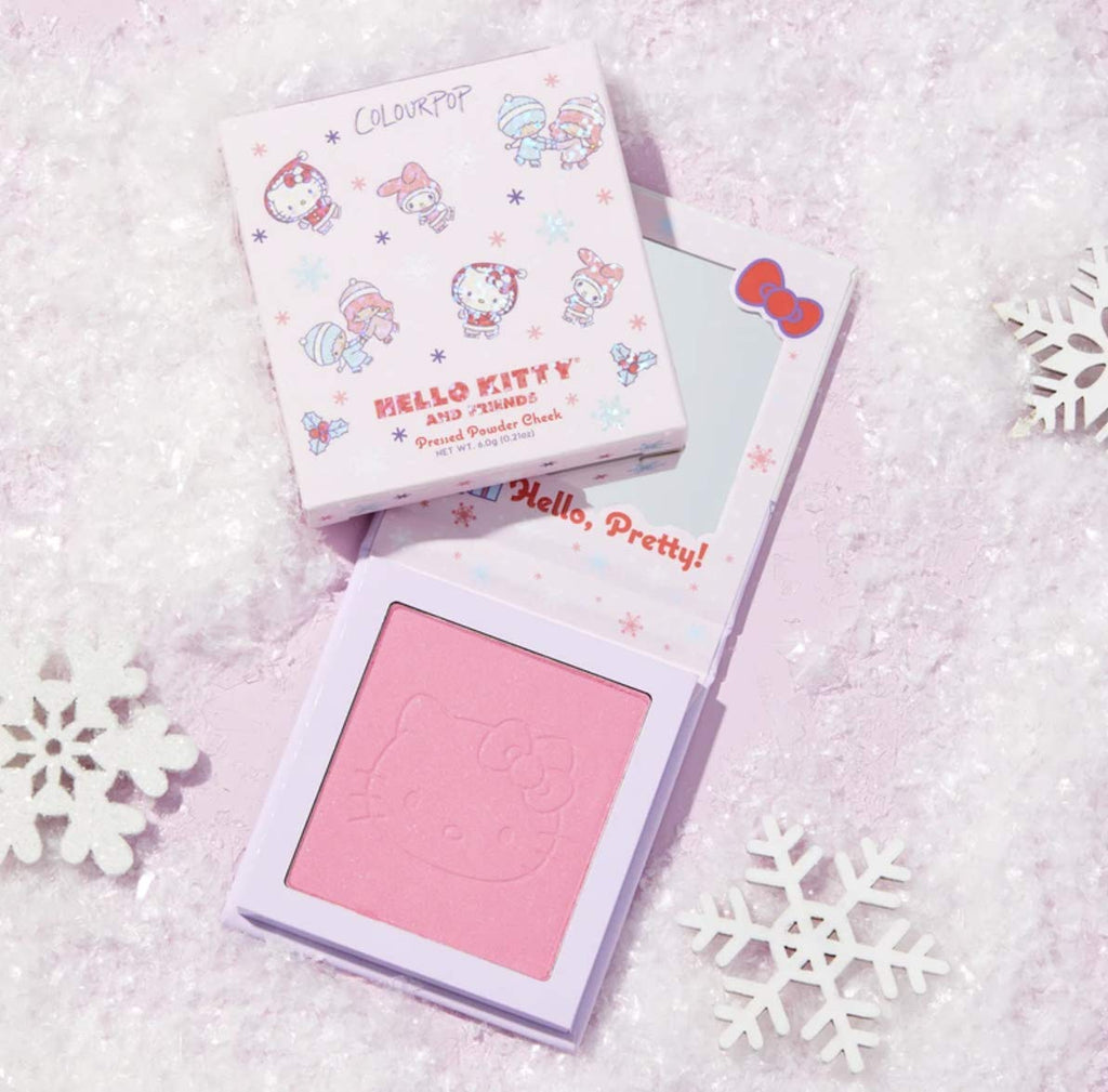 ColourPop x Hello Kitty Pressed Powder Cheek Color AT FROST SIGHT! Full Size Blush New in Box - BeesActive Australia