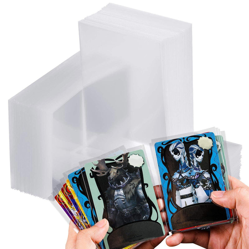 600 Pieces Card Penny Sleeves for Trading Card Clear Card Protectors Sleeves 3 x 4 Inches Baseball Card Sleeves Soft Playing Card Sleeves for Sports Card, Collectable Trading Cards (Transparent) - BeesActive Australia