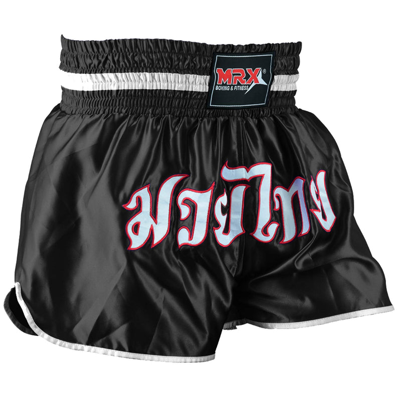 MRX Boxing Shorts for Men Training Fighting Muay Thai Shorts Boxing MMA BJJ Short Kickboxing Trunks Clothing Black XX-Large - BeesActive Australia