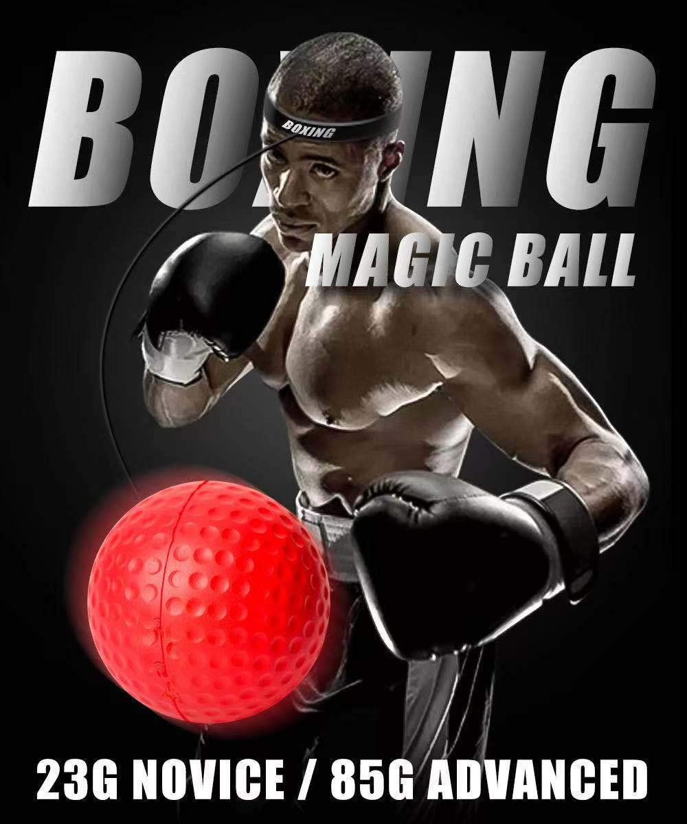 Macy Boxing Reflex Ball, Ultimate Reflex Training Equipment Ball with Headband,Boxing Gear Punching Fight Speed Ball with 3 Difficulty Level, Softer Than Tennis Ball - BeesActive Australia