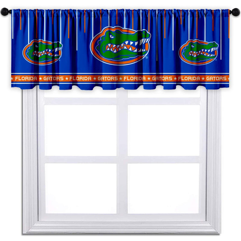 Florida Gators Curtain Valance University Blackout Short Window Treatment Decoration for Living Room, Kitchen, Bathroom 52'' x 18'' Florida Gators - BeesActive Australia