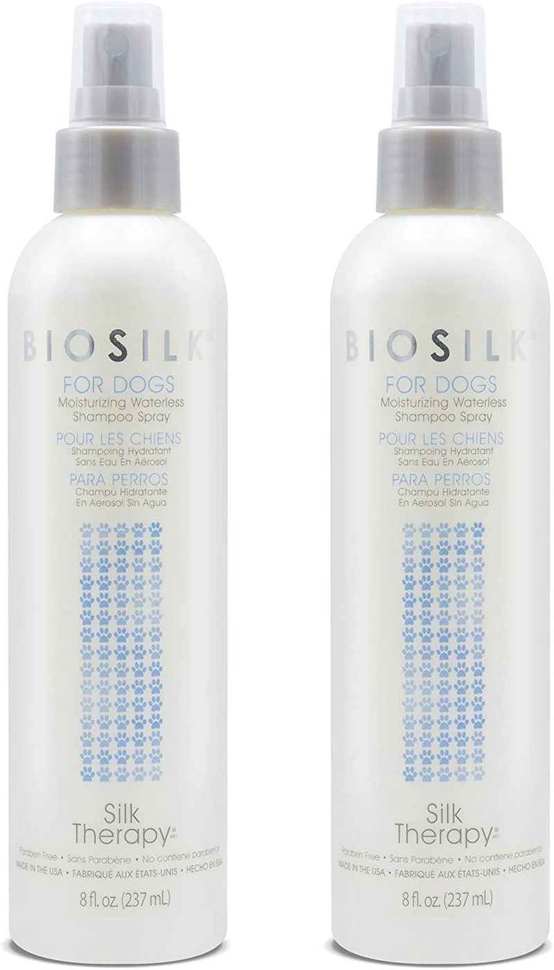 BioSilk for Dogs Dog Grooming Supplies - Dog Shampoos, Waterless Dog Shampoo, Pet Wipes, Dog Wipes, Dog Pet Shampoo, Dog Wash, Pet Wash, Puppy Shampoo, Shampoo for Dogs 2 Pack Waterless Shampoo Spray - BeesActive Australia