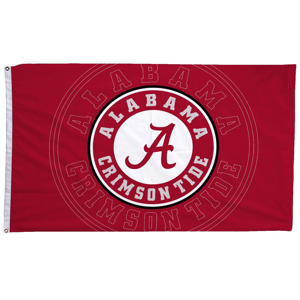 ZEMORE University Team Logo Champion Flag 3' x 5' Double Sided Fans Banner with 2 Grommets Alabama Crimson Tide - BeesActive Australia
