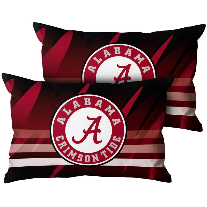 Alabama Crimson Tide University Team Decorative Throw Pillow Covers Soft Pillowcase for Couch Sofa Bedroom Set of 2, 12'' x 20'' Alabama Crimson Tide - BeesActive Australia