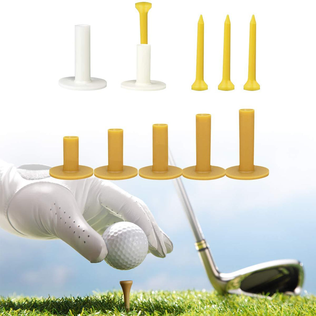 ROLLMOSS Golf Rubber Tees Holders, Golf Tees Plastic Holder Set Include Mixed Size, Golf Driving Range Tees for Driving Range Golf Practice Mat - BeesActive Australia
