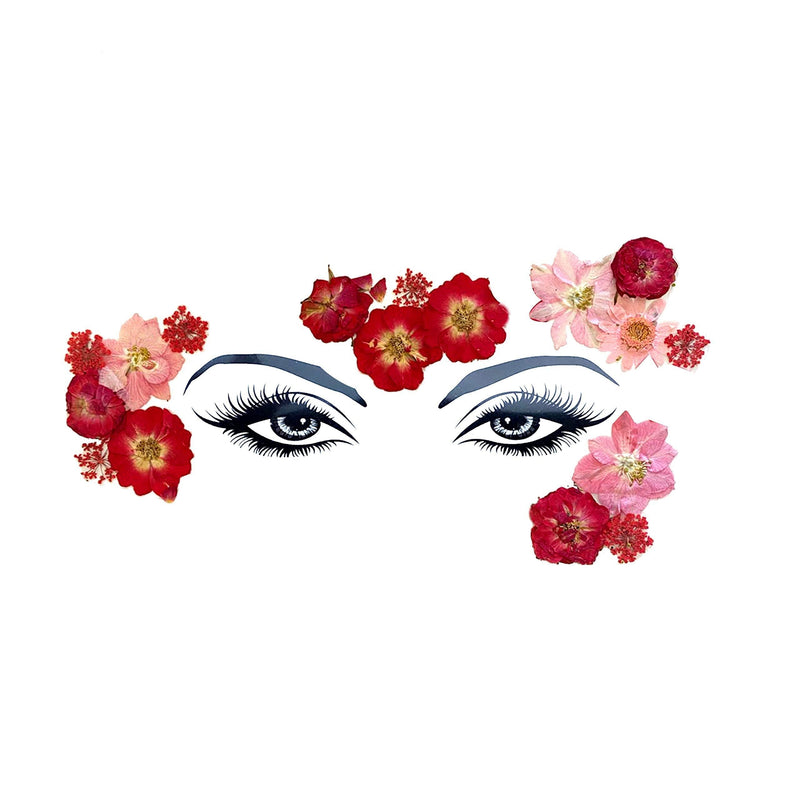 Neva Nude Real Dried Pressed Flower Nipztix Pasties, BodiStix, or FaceStix for Raves and Festivals. Ready to Wear. Harvest Moondancer - BeesActive Australia