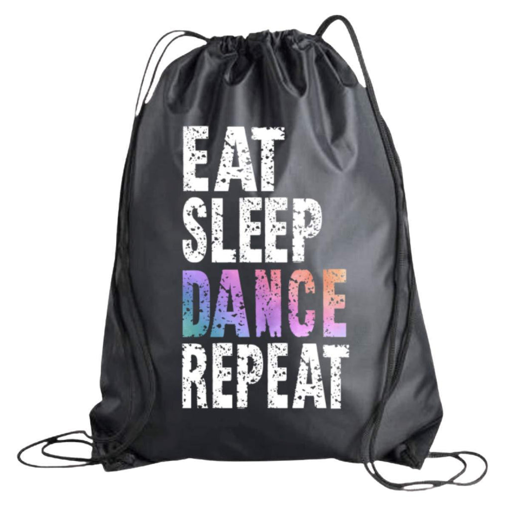 Dance Drawstring Bag for Girls, Eat Sleep Dance Repeat Backpack, Dance Recital, Birthday Sport Pack Cinch Sack - BeesActive Australia