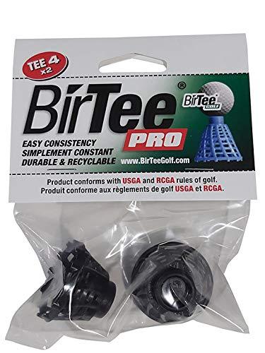 BirTee Pro Golf Tees - Size #4 (1") Individual Size Packs - 2 Tees Per Pack. Winter/Mat/Simulator Tees Black - BeesActive Australia