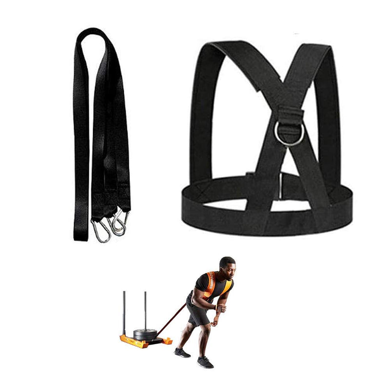 OYINDIZ Sled Harness, Weight Speed Sled Workout Tire Pulling Harness Resistance and Assistance Trainer Physical Training Resistance Rope Football Training Equipment Harness for Men and Women - BeesActive Australia
