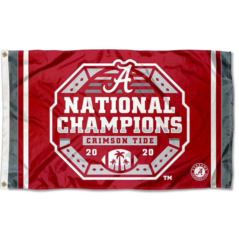 College Flags & Banners Co. Alabama Crimson Tide Official Football National Champions 3x5 Grommet Flag - BeesActive Australia
