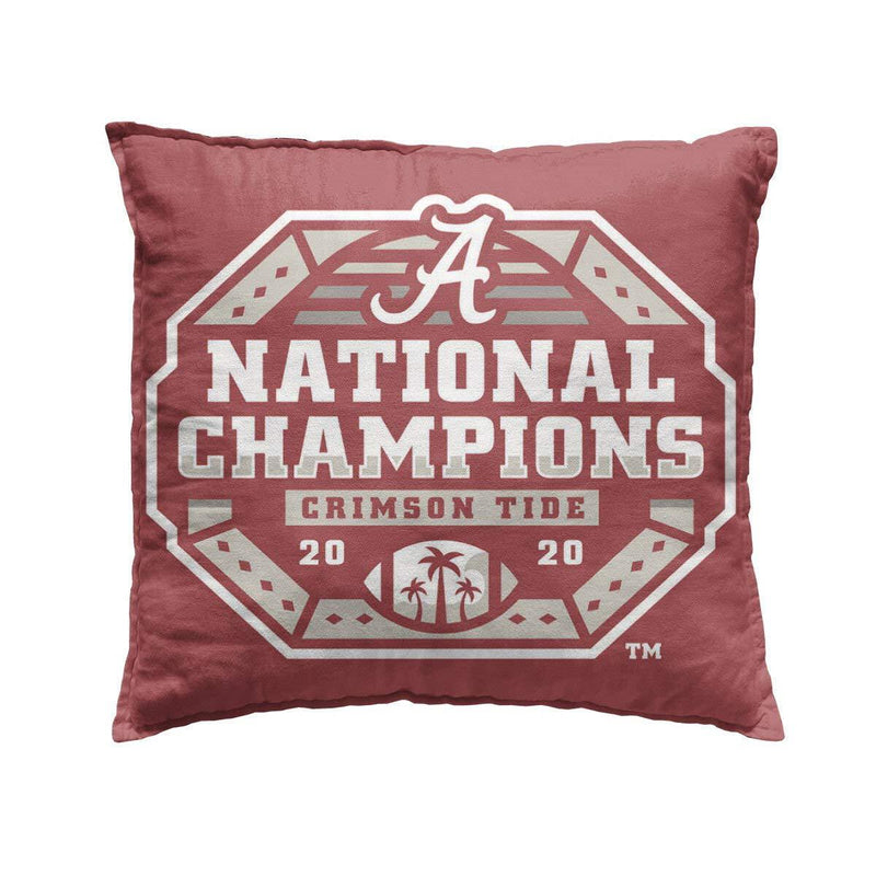 College Flags & Banners Co. Alabama Crimson Tide 2020 Football National Champs Logo Pillow - BeesActive Australia