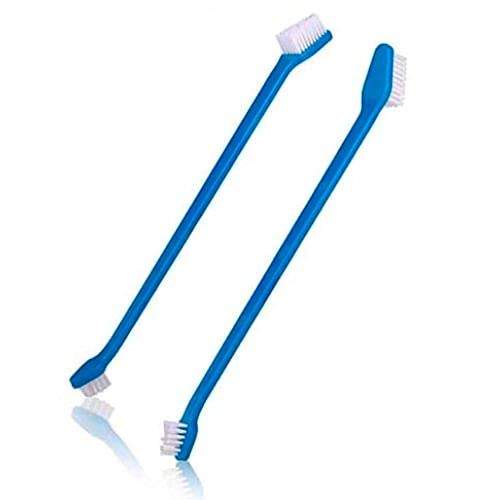 LovinPup Dog Toothbrush Pack of 2, Professional Dog and Cat Grooming Supplies, Soft Bristle Toothbrush, Double Sided Toothbruh for Large and Small Dog Teeth - BeesActive Australia