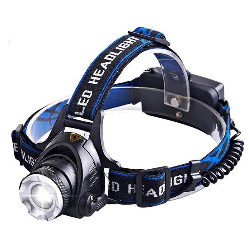 Rechargeable Outdoor headlamp for Adults. IP54 Waterproof. 1000 Lumen LED Headlight which has high, Middle and Flashing Mode. Can be Used for Hiking, Camping, Fishing, Hunting and Other Sports. - BeesActive Australia