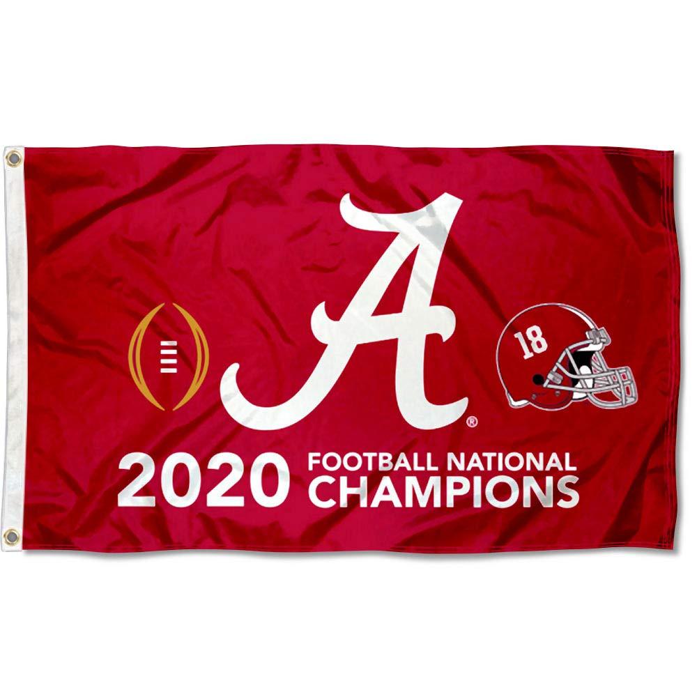 Alabama Crimson Tide 2020 College Football National Champions 3x5 Grommet Flag - BeesActive Australia