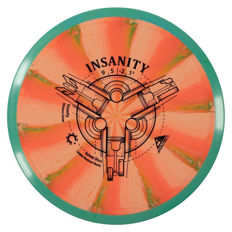 Axiom Discs Cosmic Neutron Insanity Disc Golf Driver (Colors May Vary) 155-160g - BeesActive Australia