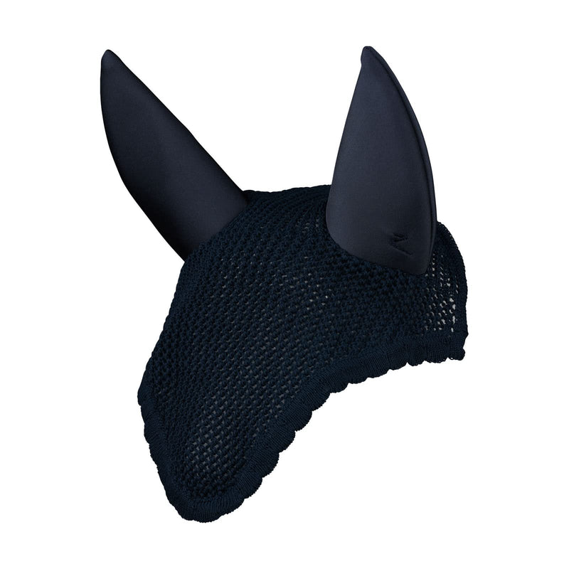 HORZE Marquess Noise Cancelling Crochet-Pattern Horse Ear Net Dark Navy - BeesActive Australia