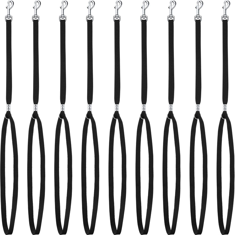 9 Pieces Pet Grooming Loops Nylon Restraint Noose Adjustable Fixed Dog Cat Safety Rope for Pet Grooming Table Bathtub Black - BeesActive Australia
