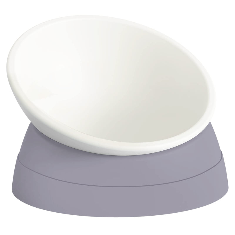 Hi, Ravitat Cat Bowls Elevated Cat Food Bowl Adjustable Cat Dish Anti-Slip and Anti-Noise Raised Cat Bowl Protecting Pet’s Spine Thickened Plastic Bowl Suitable for Indoor Cats, 17 Oz Milky White - BeesActive Australia