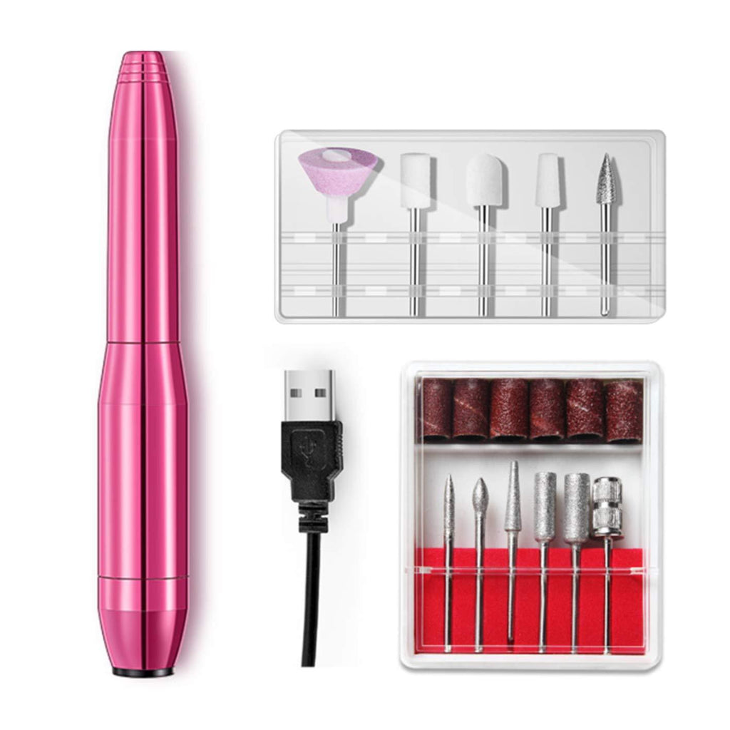 ACMEME Electric Nail File Portable Nail Drill Machine with 11pcs Bits Compact 20000RPM USB Type Manicure Pedicure Efile Nail Kit Set Professional Acrylic with Everything for Gel Polishing Shape Tools - BeesActive Australia