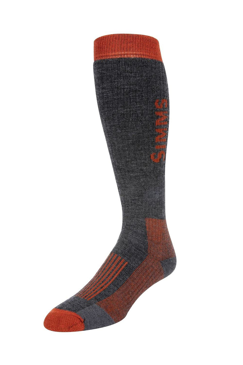 Simms Men's Merino Wool Thermal Midweight OTC Sock, Large, Carbon - BeesActive Australia