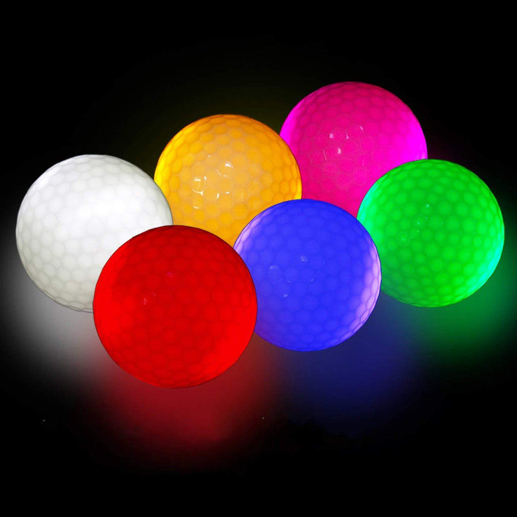 Glow Golf Balls, LED Light Up Golf Balls Long Lasting Bright Glow in The Dark Golf Balls Multi Colors for Your Choices Blue - BeesActive Australia