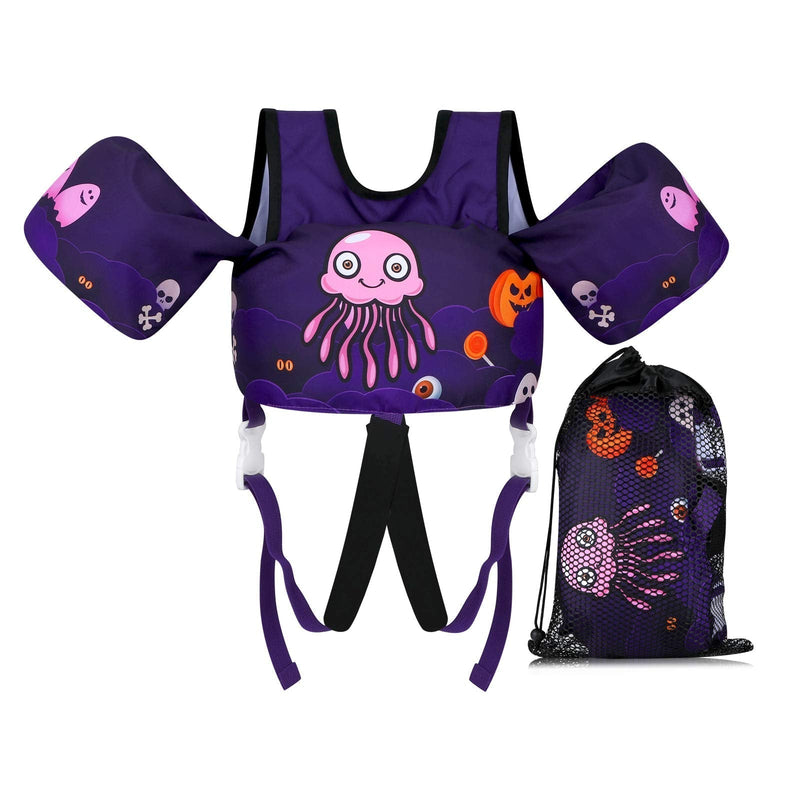 TOAUXUNG Adjustable Kids Swim Vest for Baby Swimming Training,Infant Baby Vest Swim Aid for 22-66 Pounds Boy and Girl Jellyfish - BeesActive Australia