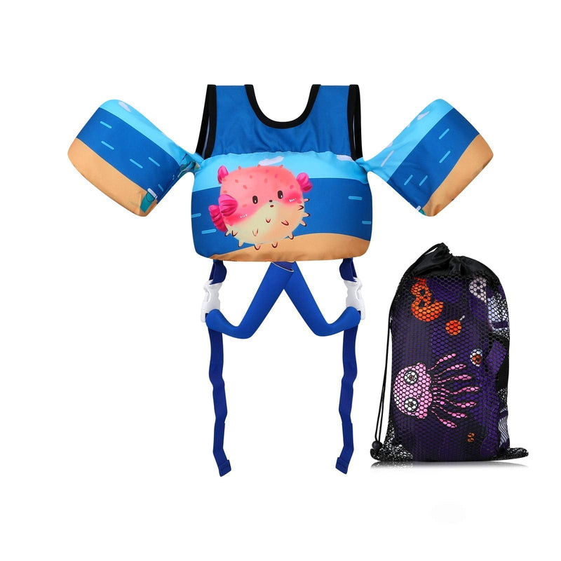 TOAUXUNG Adjustable Kids Swim Vest for Baby Swimming Training,Infant Baby Vest Swim Aid for 22-66 Pounds Boy and Girl Puffer - BeesActive Australia