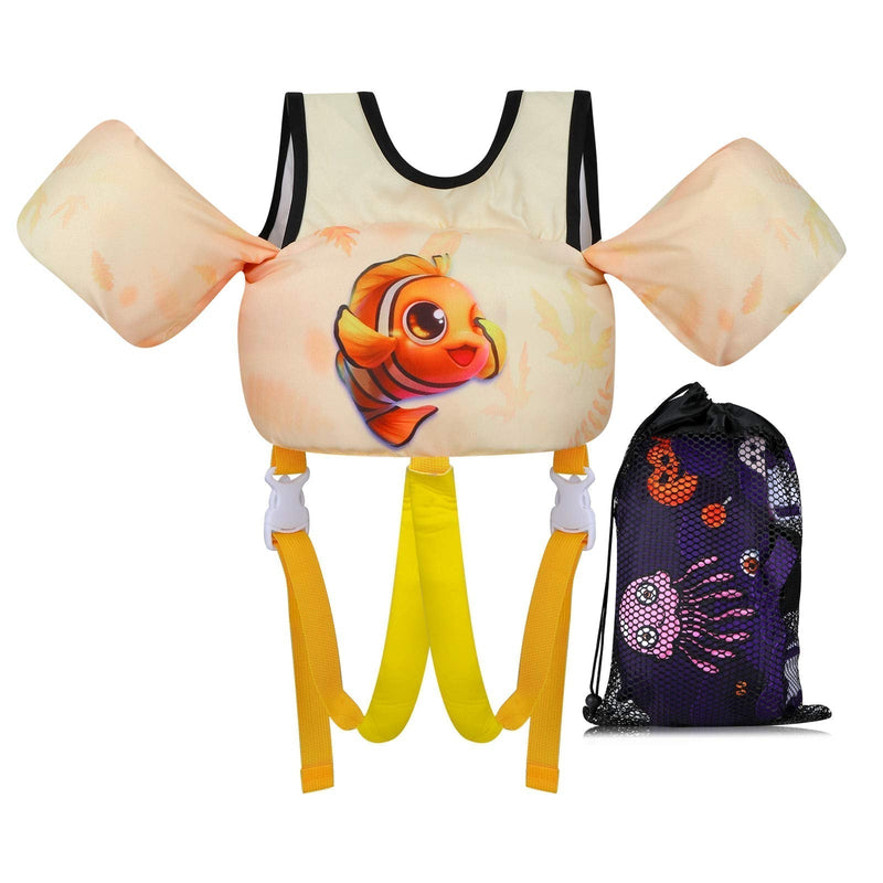 TOAUXUNG Adjustable Kids Swim Vest for Baby Swimming Training,Infant Baby Vest Swim Aid for 22-66 Pounds Boy and Girl carp - BeesActive Australia