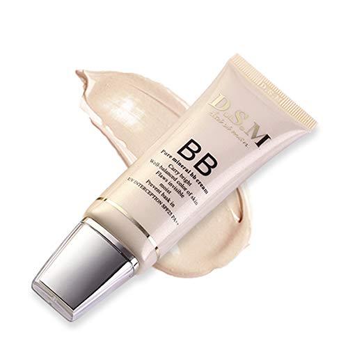 BB Cream Makeup 35ml 1.2 Ounces Brighten Foundation Concealer Natural Perfect Cover Sun Block Anti-Wrinkle Mineral Blemish Balm Creams (Partial White) Partial White - BeesActive Australia