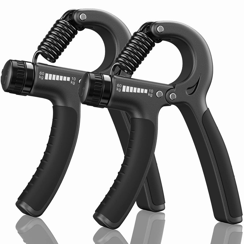KDG Grip Strength Trainer 2 Pack,Hand Grip Strengthener,Hand exerciser Adjustable Resistance 22-132Lbs,Hand Gripper Perfect for Athletes to Muscle Building and Injury Recovery Forearm Exerciser - BeesActive Australia