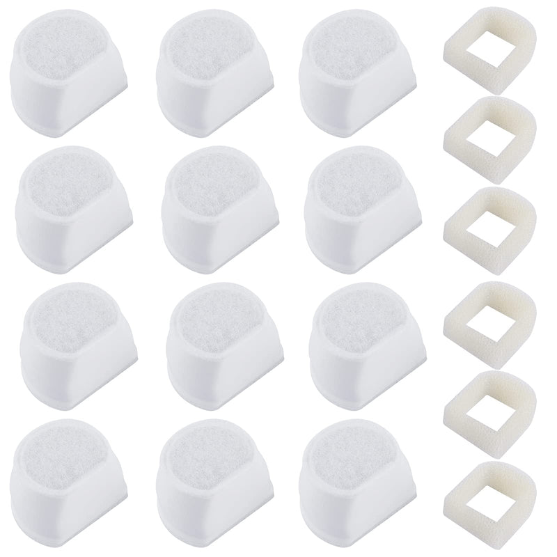 MyfatBOSS Carbon Filters and Foam Pre-Filter Replacement Compatible with Petsafe Drinkwell Avalon, Pagoda, Seascape, Sedona Water Bowl Water Fountain Prefilters, Pet Water Fountain Filters,12+6 Packs - BeesActive Australia