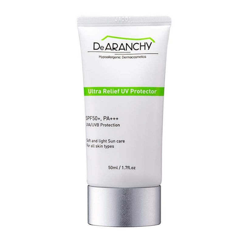 DeARANCHY Ultra Relief UV Protector SPF50+, PA+++, 1.7 fl.oz / Soft and Light Sunscreen, Hyaluronic Acid, Jeju Natural Spa / K-Beauty - BeesActive Australia