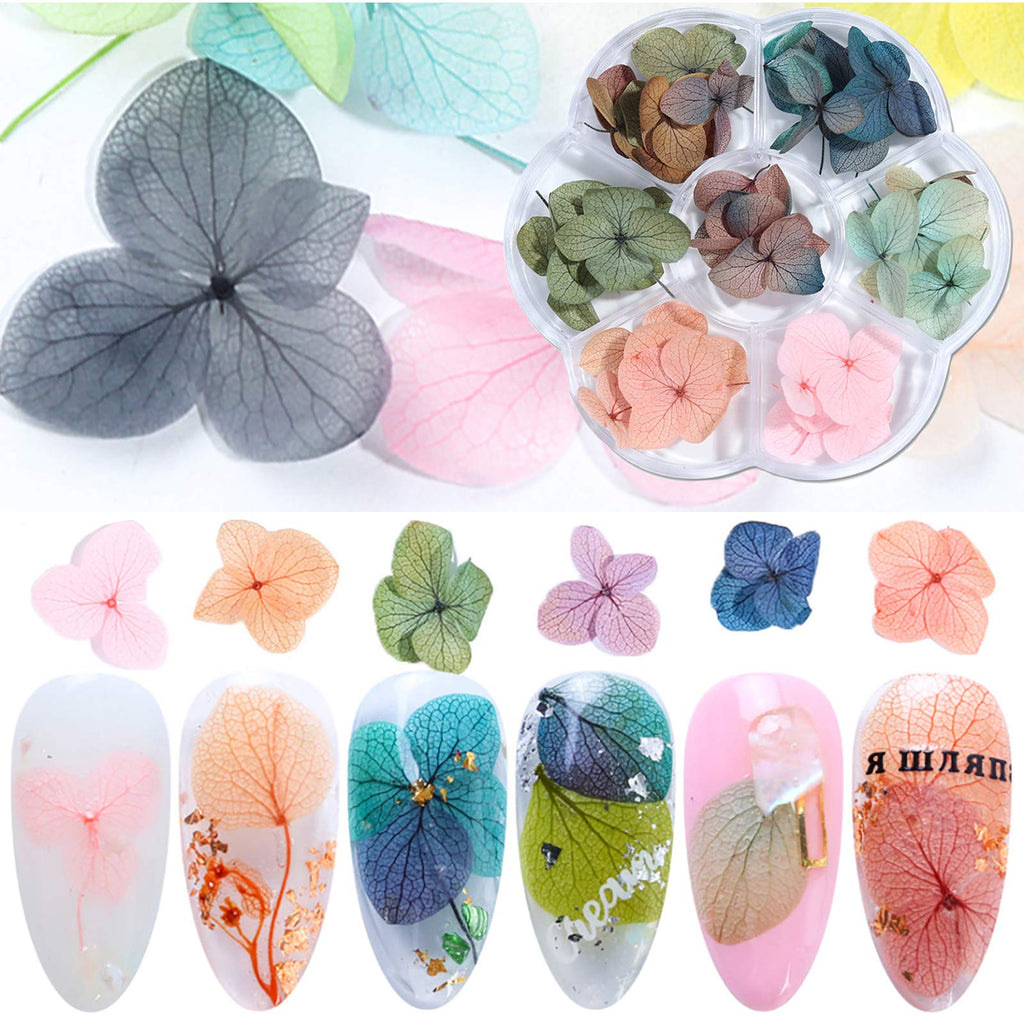 3D Nail Dried Flowers Nail Art Supplies,50Pcs Colorful Natural Dry Flowers Nail Stickers For Acrylic Nails,DIY Nail Decorations Accessories - BeesActive Australia