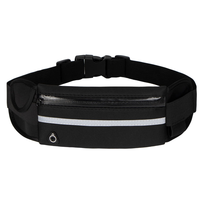 Running Belt Waist Packs,Workout Fanny Pack,Ultra Light Bounce Free Waist Pouch Fitness Workout Belt Sport Waist Pack for Women Men,Adjustable Waistband Bag for All Kinds of Phone (Black) Black - BeesActive Australia