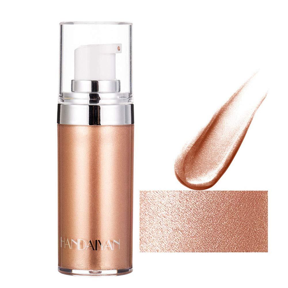 Body Face Luminizer Highlighter Cream Spray Liquid Bronzer Illuminator Glow Glistening Makeup Foundation (#2 Rose Gold) #2 Rose Gold - BeesActive Australia