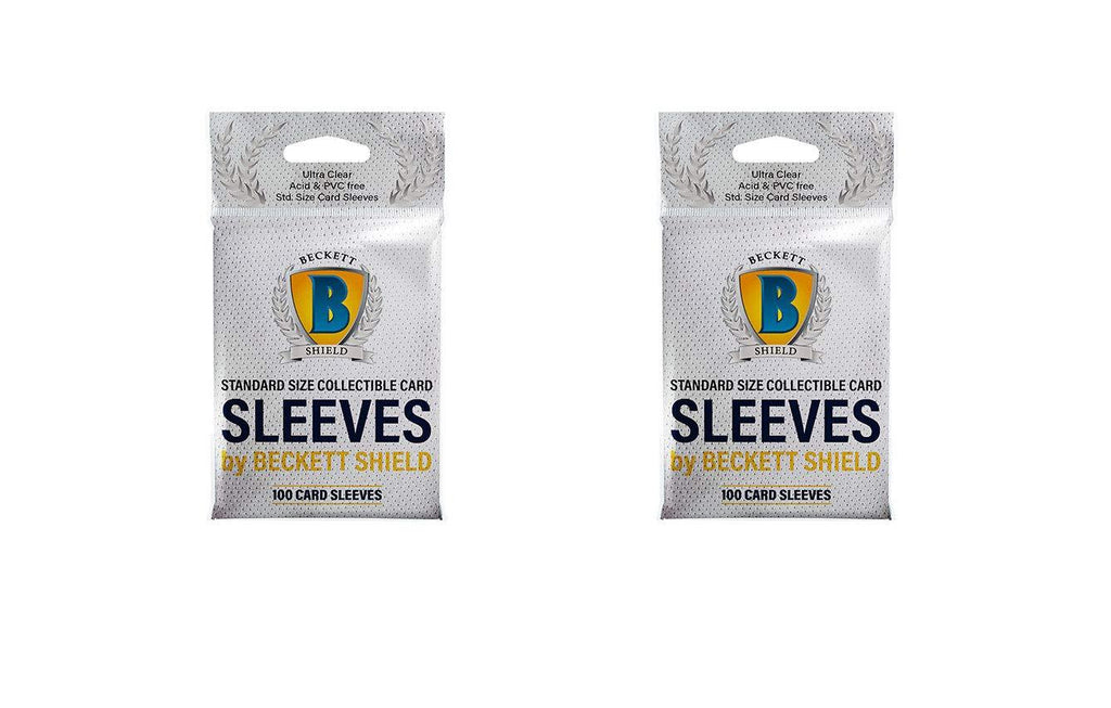 2 Packs Beckett Shield Clear Soft Card Sleeves - BeesActive Australia