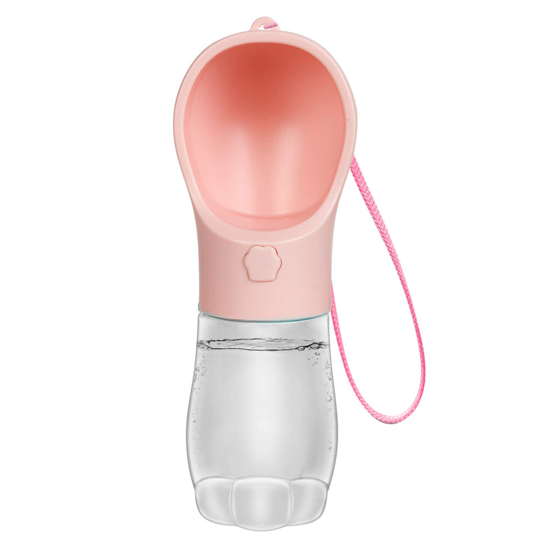 MAEXUS Dog Water Bottle, Travel Water Bowls for Dogs, Portable Dog Bowl with Leak Proof, Puppy Water Dispenser for Doggie Outdoor Walking Hiking, Dog Travel Water Bottle Food Grade (12 Oz) Pink - BeesActive Australia