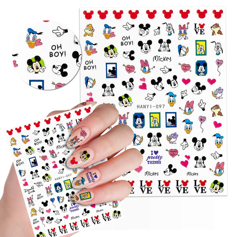 Cute Kawaii Cartoon Nail Stickers for Women, Girls, Gift (75+ Decals) (Style 1) Style 1 - BeesActive Australia