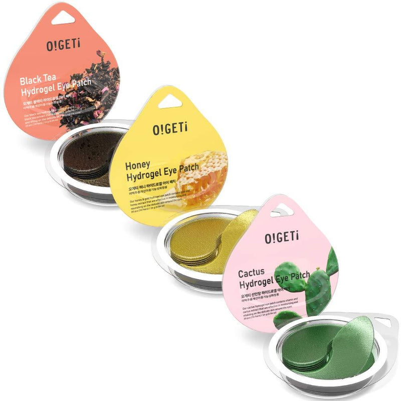 O!GETi Hydrogel Eye Patch Series (60 pcs/30 pairs), Under Eye Patches, Dark Circles and Wrinkles Treatment, Anti-aging, Gel Pads for Puffiness and Bags, Hydrating Eye Mask Patches, Deep Moisturizing, Korean Skin Care Starter Item, Self Care Gift for Wo... - BeesActive Australia