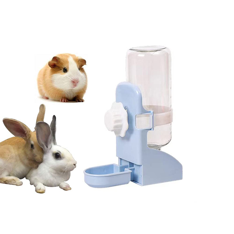 Mcgogo Rabbit Water Bottle, Guinea Pig Water Bottle,17oz Hanging Fountain Automatic Dispenser No Drip Water Bowl for cage Blue - BeesActive Australia