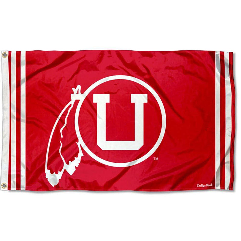 College Flags & Banners Co. Utah Vintage Retro Throwback 3x5 Banner Flag - BeesActive Australia