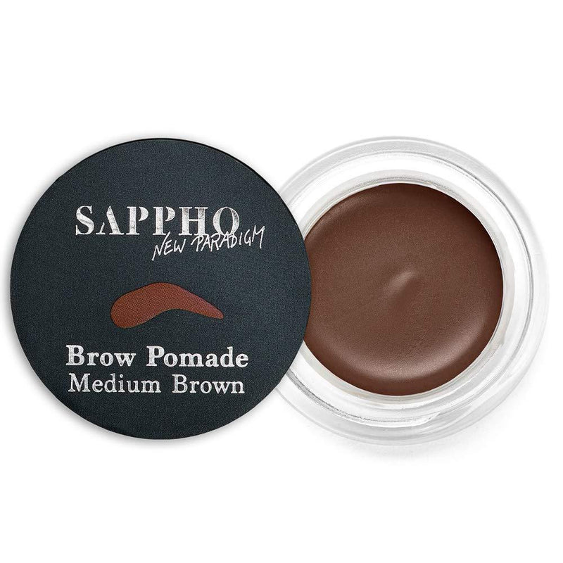 SAPPHO New Paradigm - Organic Brow Pomade | Clean, Vegan, Cruelty-Free Makeup (2 - Medium Brown) 2 - Medium Brown - BeesActive Australia