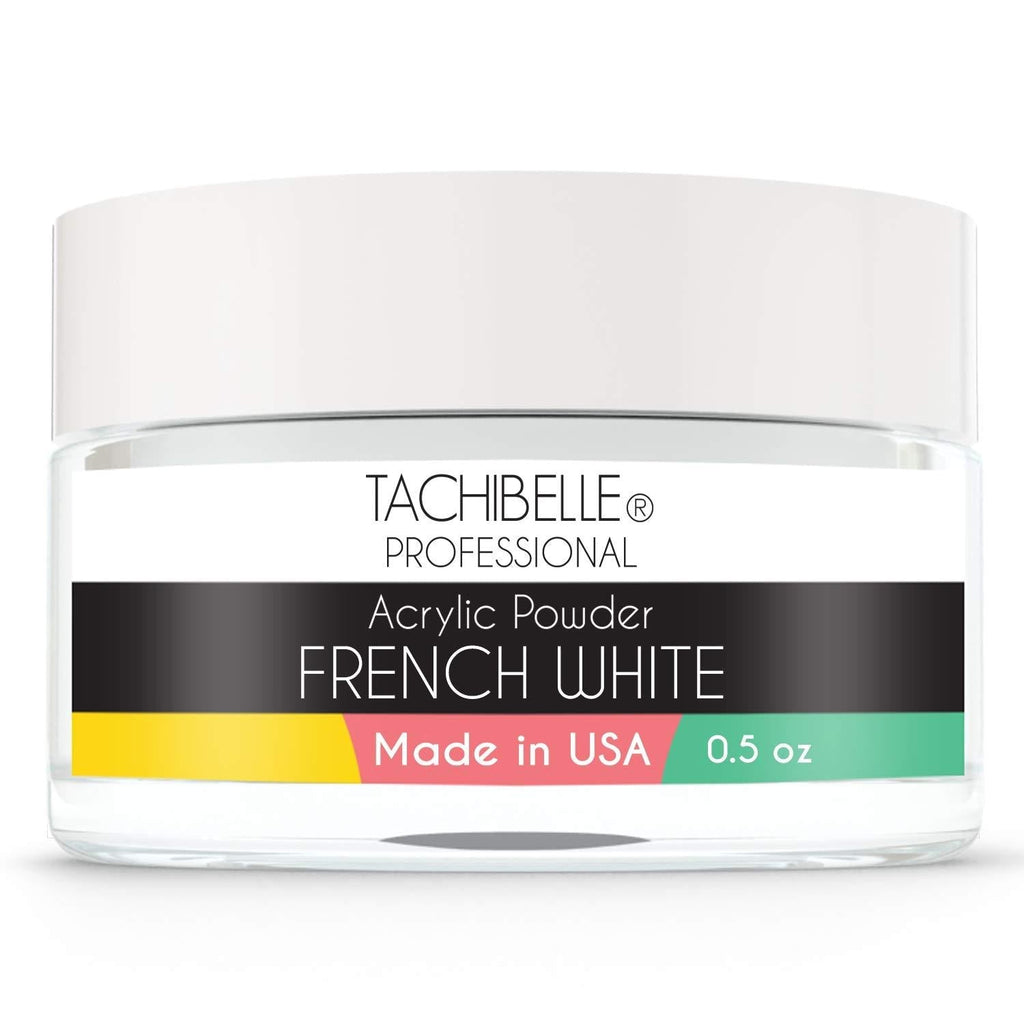 Tachibelle Professional Acrylic Nail System Acrylic Powder, 0.5 oz. Made in USA. Used in Professional Salons. (French White 0.5oz) French White 0.5oz - BeesActive Australia