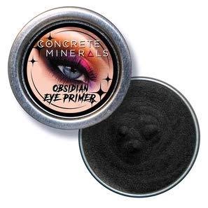 Concrete Minerals Eye Primer, Luxurious Silky-Soft Balm Formula, Longer-Lasting With No Creasing, Black Finish, 100% Vegan and Cruelty Free, Handmade in USA, 10 Grams (Obsidian) Obsidian - BeesActive Australia