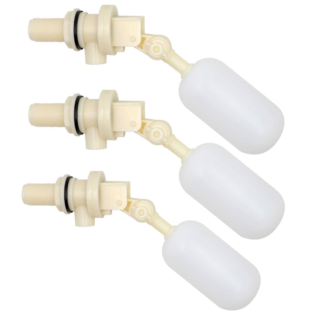 NC 3PCS Water Float Valve with Adjustable Arm, Automatic 1/2 Float Ball Valve with Water Level Shut Off for Water Tank Pond Livestock Horse Cattle Goat Sheep Pig Dog Waterer - BeesActive Australia