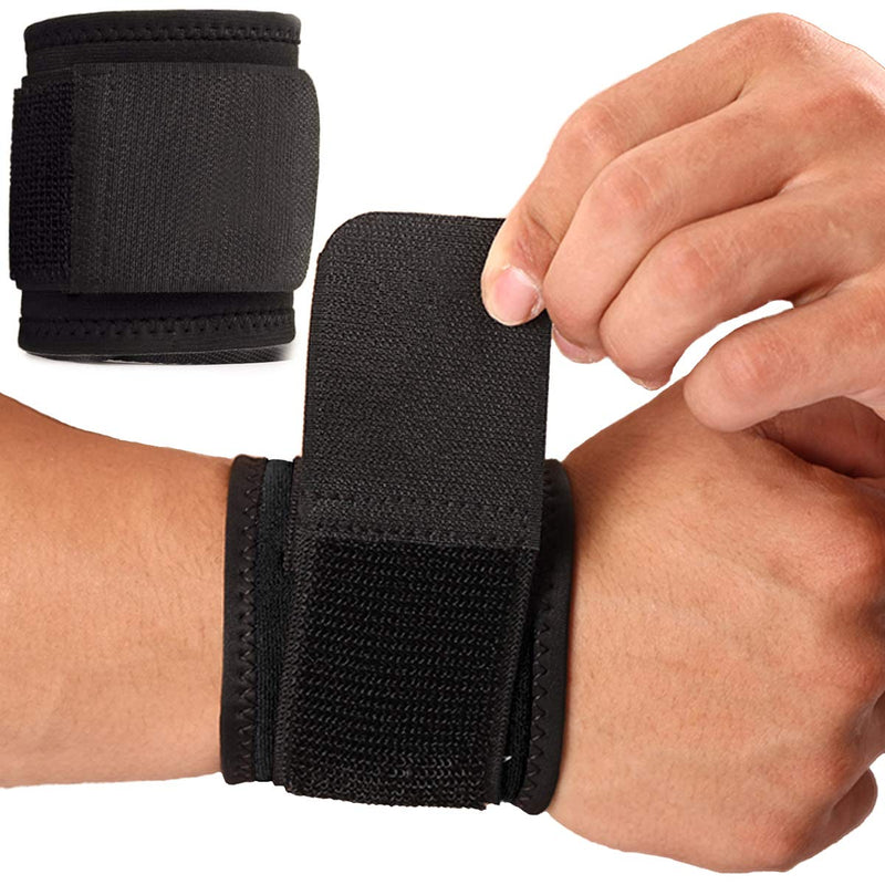 Wrist Brace, 2 PACK Wrist Wraps for Carpal Tunnel for women and men. Wrist Straps for Weightlifting, Working Out and Pain Relief. Flexible, Highly Elastic, Adjustable, Comfortable and Multi-Functional Starry sky black One Size - BeesActive Australia