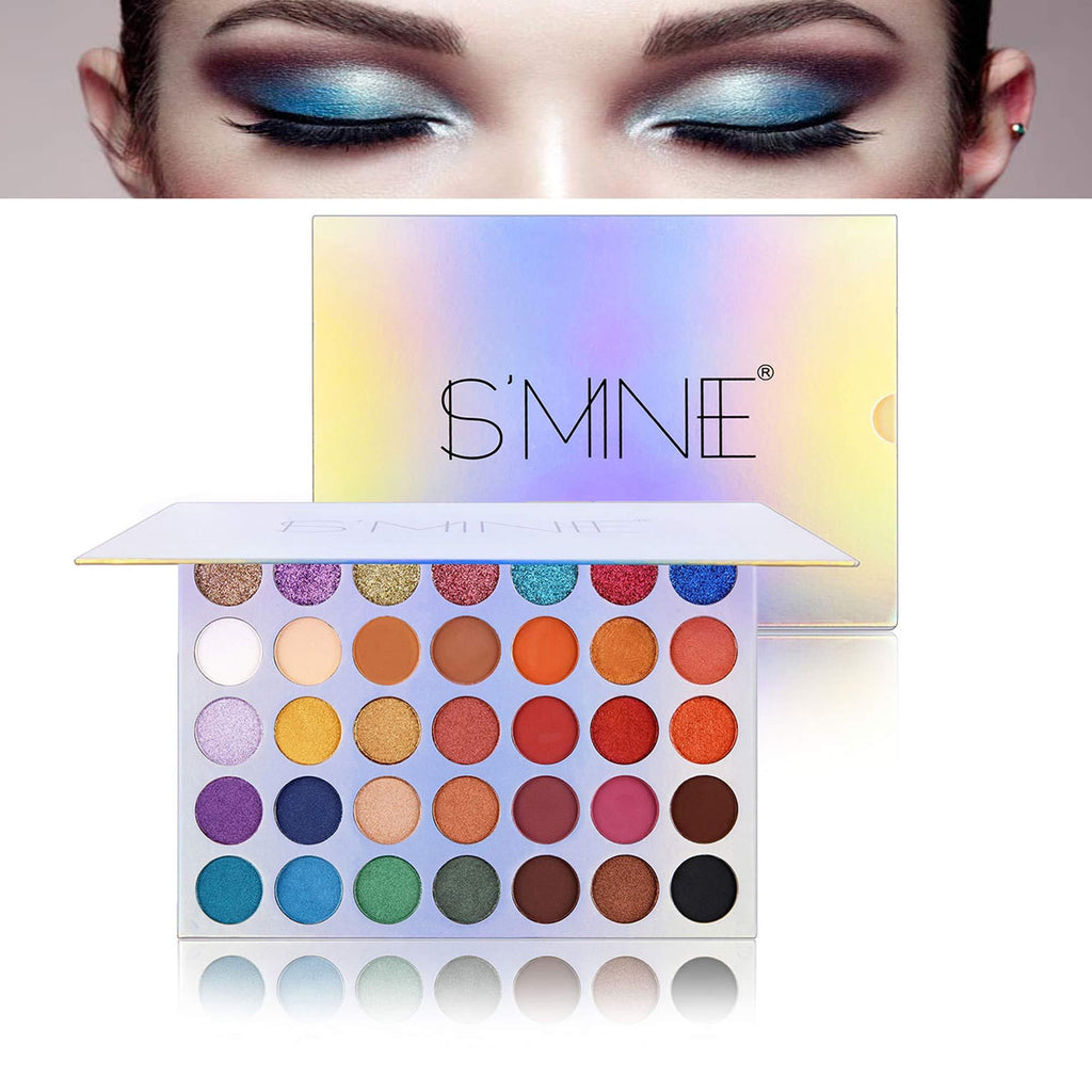 FANICEA Eyeshadow Palette 35 Colors Matte Shimmer Professional High Pigmented Long Lasting Waterproof Colorful Blendable Natural Custom Shades Eye Makeup Kit for Women and Ladies - BeesActive Australia