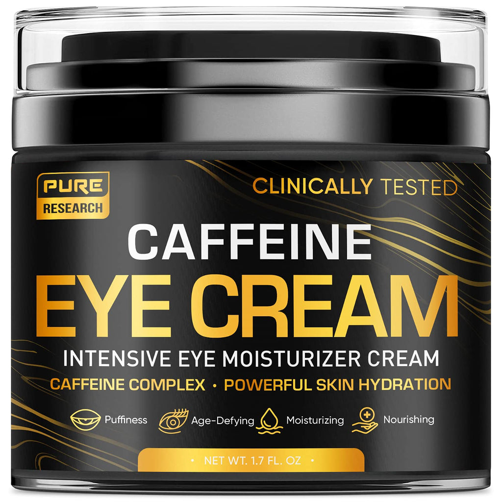 Caffeine Eye Cream For Anti Aging, Dark Circles, Bags, Puffiness. Great Under Eye Skin + Face Tightening, Eye Lift Treatment For Men & Women 1.7oz - BeesActive Australia